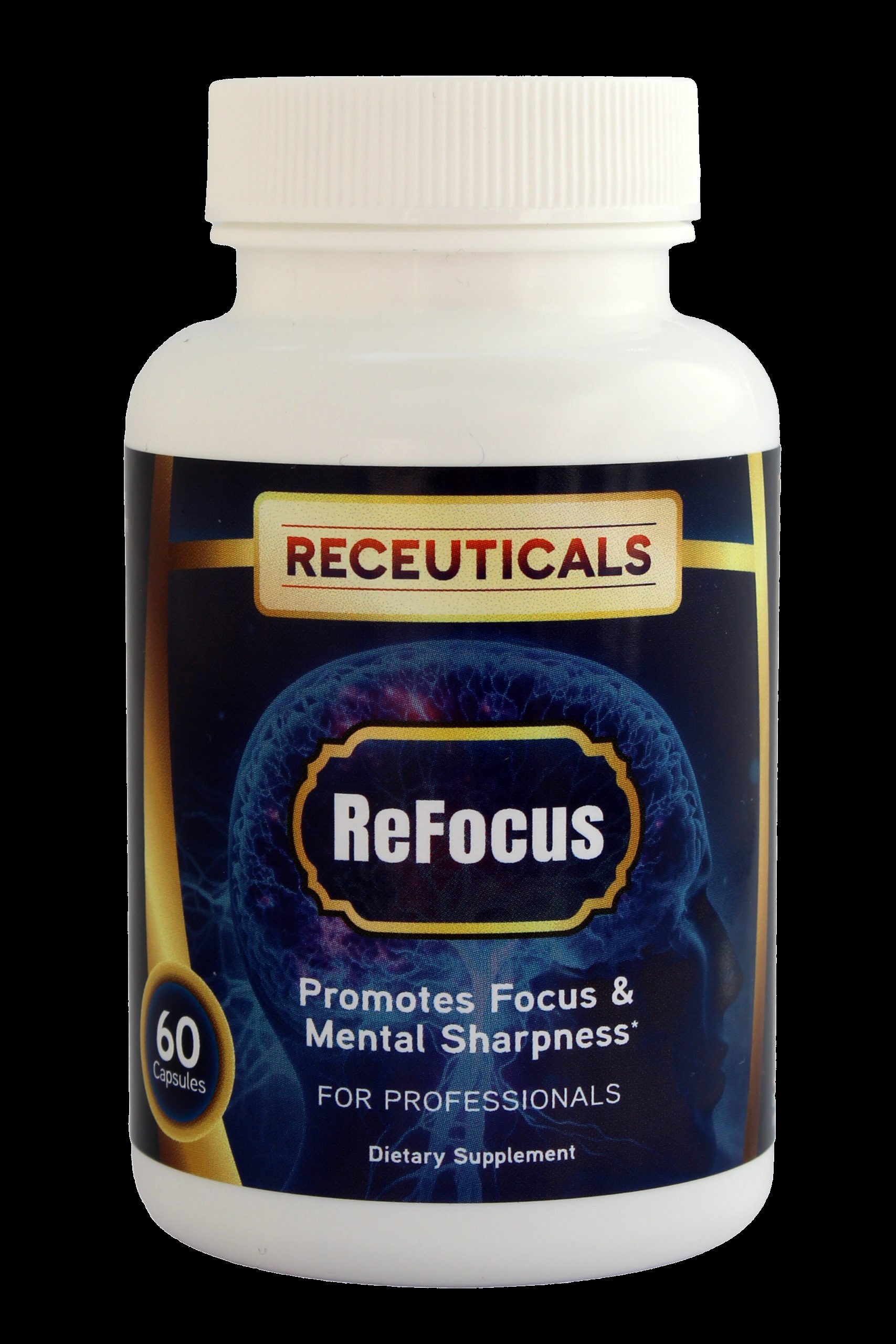 Receuticals Refocus Brain Supplement — 60 Capsules